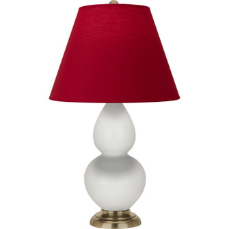 Small Double Gourd One Light Accent Lamp in Lily Glazed Ceramic w/Antique Natural Brass (165|1680R)