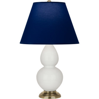 Small Double Gourd One Light Accent Lamp in Lily Glazed Ceramic w/Antique Natural Brass (165|1680N)