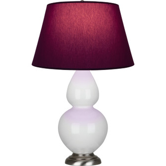 Double Gourd One Light Table Lamp in Lily Glazed Ceramic w/Antique Silver (165|1670P)
