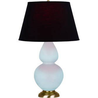Double Gourd One Light Table Lamp in Baby Blue Glazed Ceramic w/Antique Natural Brass (165|1666K)