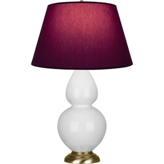 Double Gourd One Light Table Lamp in Lily Glazed Ceramic w/Antique Natural Brass (165|1660P)