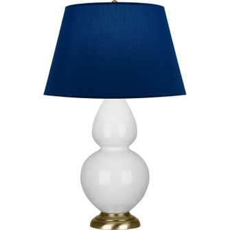 Double Gourd One Light Table Lamp in Lily Glazed Ceramic w/Antique Natural Brass (165|1660N)