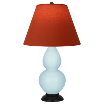 Small Double Gourd One Light Accent Lamp in Baby Blue Glazed Ceramic w/Deep Patina Bronze (165|1656T)