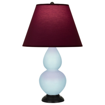 Small Double Gourd One Light Accent Lamp in Baby Blue Glazed Ceramic w/Deep Patina Bronze (165|1656P)