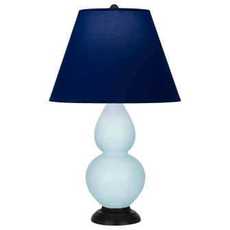 Small Double Gourd One Light Accent Lamp in Baby Blue Glazed Ceramic w/Deep Patina Bronze (165|1656N)