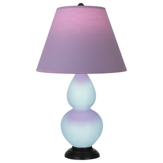 Small Double Gourd One Light Accent Lamp in Baby Blue Glazed Ceramic w/Deep Patina Bronze (165|1656L)