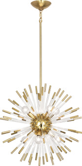 Andromeda Eight Light Pendant in Modern Brass w/Clear Acrylic (165|165)