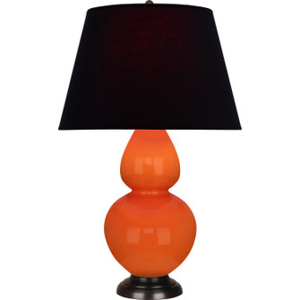 Double Gourd One Light Table Lamp in Pumpkin Glazed Ceramic w/Deep Patina Bronze (165|1645K)