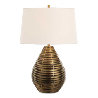 Knowles One Light Table Lamp in Brushed Brass (52|30463)