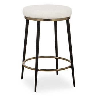 Ensemble Counter Stool in Matte Black And Brushed Brass (52|23897)