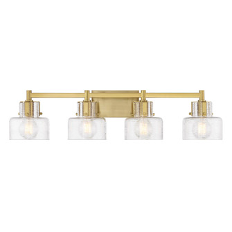 Dover Four Light Bathroom Vanity in Warm Brass (51|8-1030-4-322)