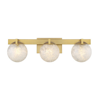 Darien Three Light Bathroom Vanity in Warm Brass (51|8-1017-3-322)