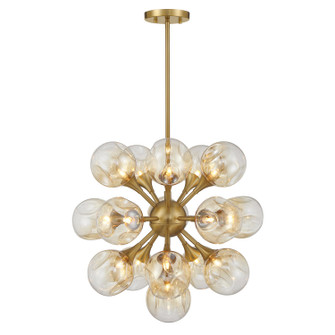 Matisse 16 Light Chandelier in Warm Brass (51|1-7934-16-322)