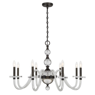 Aragon Eight Light Chandelier in Mediterranean Bronze (51|1-4278-8-15)