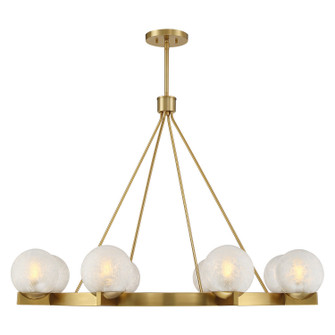 Darien Eight Light Chandelier in Warm Brass (51|1-1015-8-322)