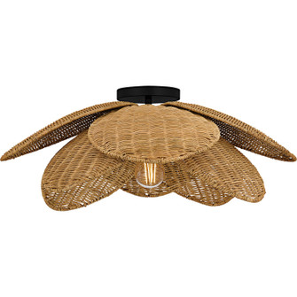 Willa One Light Semi-Flush Mount in Matte Black (10|WLL1722MBK)