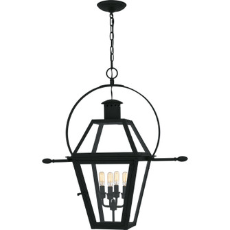 Rue De Royal Four Light Outdoor Hanging Lantern in Earth Black (10|RO1914EK)