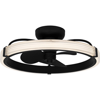 Quoizel Semi-Flush Mount LED Fan Light in Matte Black (10|QFA6805MBK)