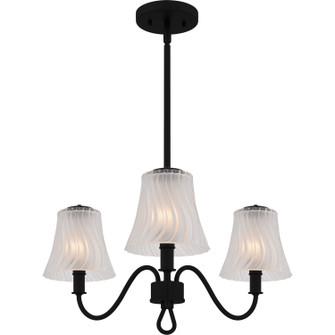 McKinney Three Light Chandelier in Matte Black (10|MCK5022MBK)