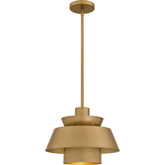 Lumi One Light Pendant in Brushed Weathered Brass (10|LMI1814BWS)