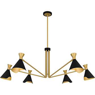 Arden Six Light Chandelier in Matte Black (10|ADN5052MBK)
