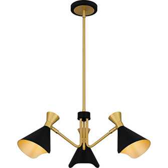 Arden Three Light Chandelier in Matte Black (10|ADN5026MBK)