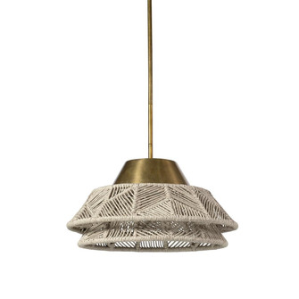 Salerno Two Light Pendant in Brass (515|2892-79)