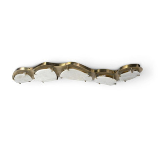 Jovy Eight Light Flush Mount in Antique Brass (515|2519-79)