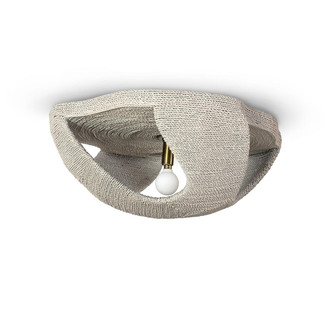 Corsica One Light Flush Mount in Antique Brass/ Whitewash (515|2173-79)