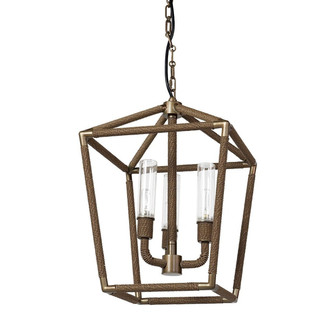 Hollister Three Light Chandelier in Light Bronze / Natural (515|2148-79)