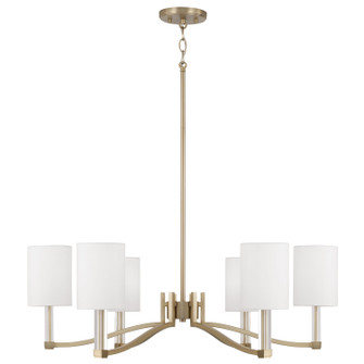 Ingrid Six Light Chandelier in Matte Brass (65|457061MA-715)