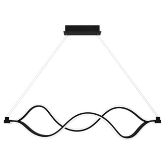 Bleecker LED Linear Chandelier in Matte Black (10|PCBLR138MBK)