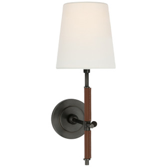 Bryant Wrapped LED Wall Sconce in Bronze and Saddle Leather (268|TOB 2580BZ/SDL-SDL)