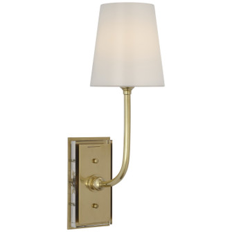 Hulton LED Wall Sconce in Hand-Rubbed Antique Brass (268|TOB 2189HAB-WG-CL)