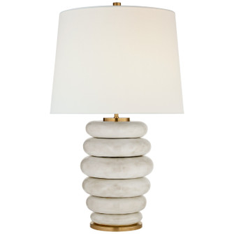 Phoebe LED Table Lamp in Antiqued White Ceramic (268|KW 3619AWC-L-CL)