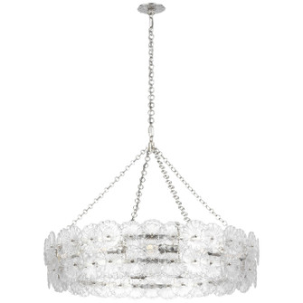 Gianna LED Chandelier in Burnished Silver Leaf (268|JN 5037BSL-CG)