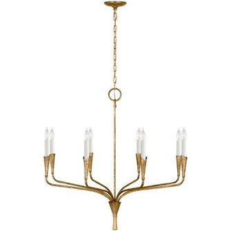 Aiden LED Chandelier in Gilded Iron (268|CHC 5502GI)