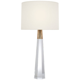 Olsen LED Table Lamp in Crystal and Hand-Rubbed Antique Brass (268|ARN 3026CG/HAB-L-CL)