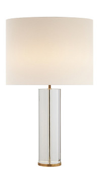 Lineham LED Table Lamp in Crystal and Hand-Rubbed Antique Brass (268|ARN 3024CG/HAB-L-CL)