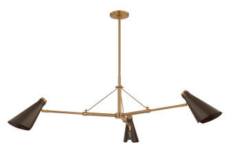 Andersen Three Light Chandelier in Patina Brass (67|F4350-PBR/BRZ)