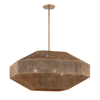 Laken Four Light Chandelier in Patina Brass (67|F3636-PBR)