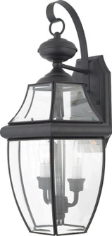 Newbury Two Light Outdoor Wall Lantern in Mystic Black (10|NY8317K)