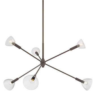 Caraway Six Light Chandelier in True Bronze (428|H991806-TRB)
