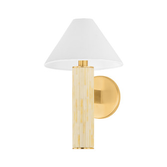 Clover One Light Wall Sconce in Aged Brass (428|H1027101-AGB)