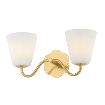 Leonella Two Light Bath in Aged Brass (428|H1017302-AGB)