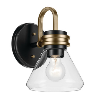 Farum One Light Wall Sconce in Black (12|55153BKCLR)