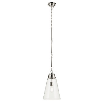 Marsailli One Light Pendant in Polished Nickel (12|52661PNCLR)