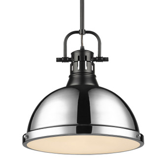 Duncan One Light Pendant in Matte Black (62|3604-L BLK-CH)