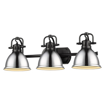 Duncan BCB Three Light Vanity in Matte Black (62|3602-BA3 BLK-CH)