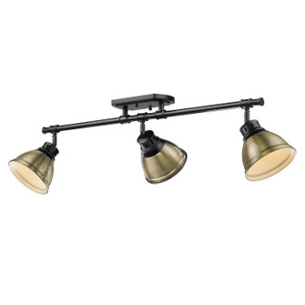 Duncan Three Light Semi-Flush Mount in Matte Black (62|3602-3SF BLK-AB)